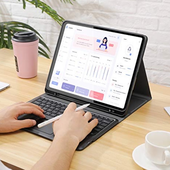 Keyboard Case with Touchpad for iPad Pro 12.9 2021/2020 / 2018 with Screen Prote - Picture 6 of 15